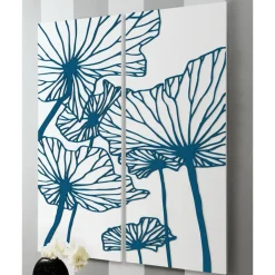 Composizione di 2 Pannelli che Raffigurano dei Fiori Made in Italy - Sheryl