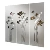 Composizione di 3 Pannelli che Raffigurano 3 Mazzi di Fiori Made in Italy - Colleen