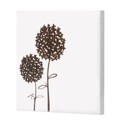Composizione di 4 Pannelli con Ortensie, Allium e Thypha  Made in Italy - Calcolo