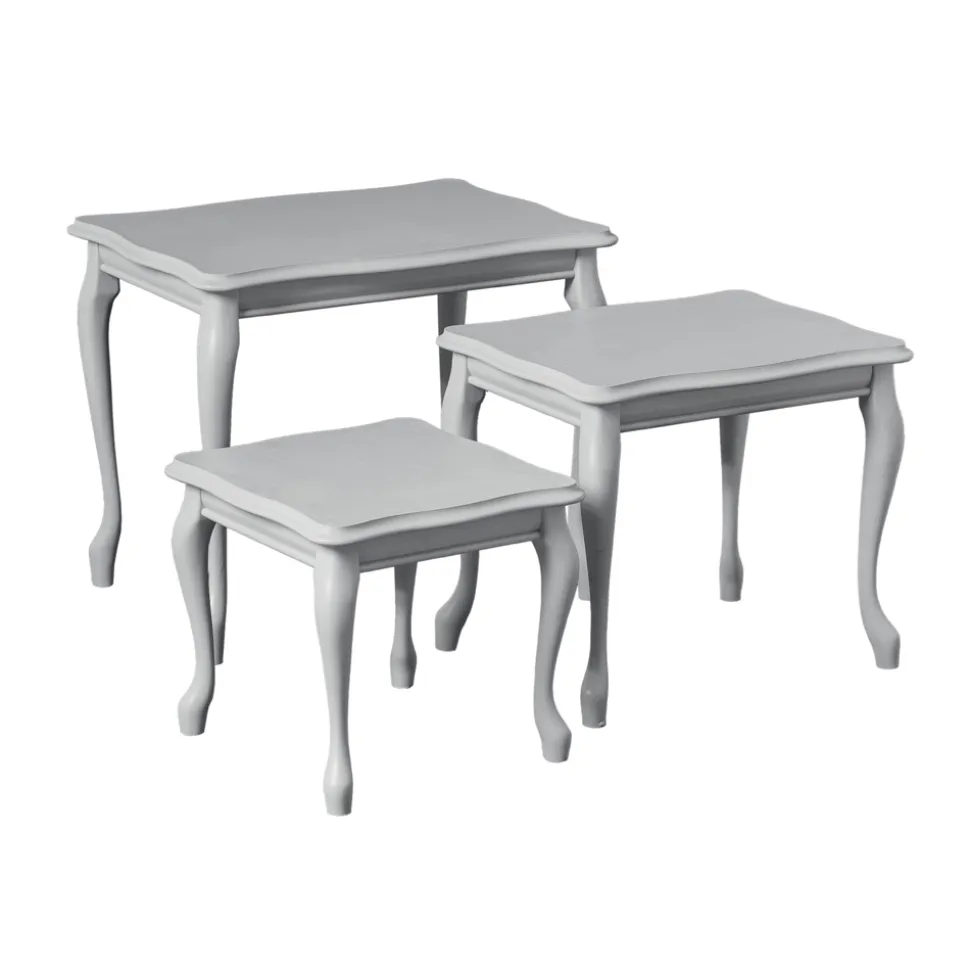 Composizione di 3 Tavolini di Diverse Misure Made in Italy - Mummu
