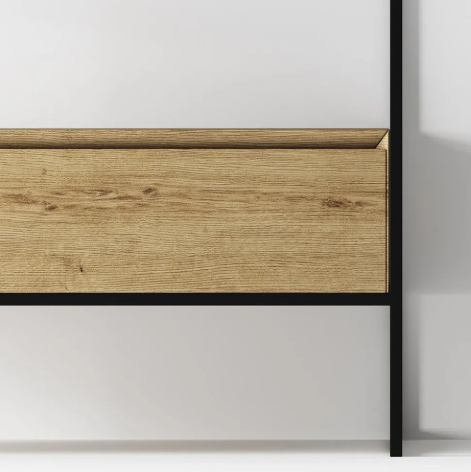 Composizione Mobile Bagno con Lavabo, Base e Specchio Made in Italy - Hoscar