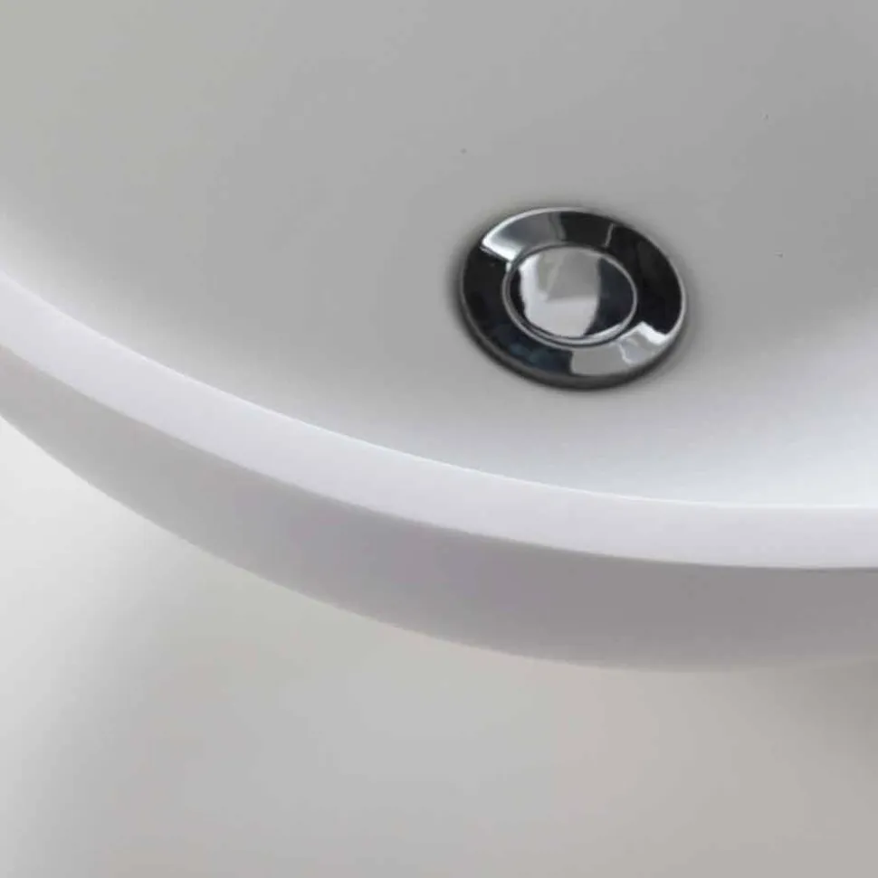 Composizione 3 Mobili Bagno in Legno di Teak con Lavabo in Resina - Essence