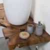 Composizione 3 Mobili Bagno Sospesa con Lavabo Bianco in Resina - Abbaglio