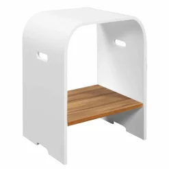 Composizione 3 Mobili Bagno Sospesa con Lavabo Bianco in Resina - Abbaglio
