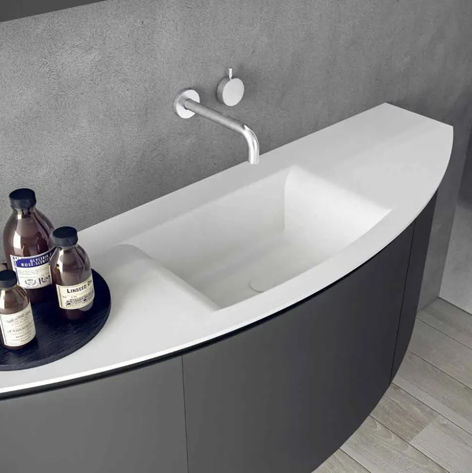 Composizione Mobili d’Arredo per il Bagno Sospesi dal Design Moderno - Callisi3