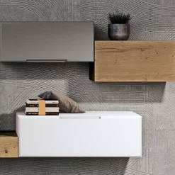 Composizione Mobili e Porta TV Soggiorno in MDF Made in Italy - Hedda