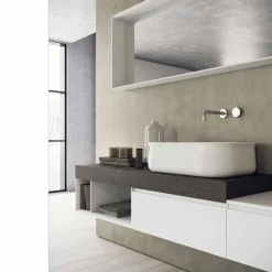 Composizione Moderna e Sospesa di Mobili per il Bagno di Design - Callisi2