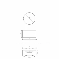 Composizione per il Bagno Sospesa di Design Moderno Made in Italy - Callisi11