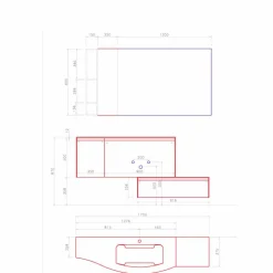 Composizione Sospesa e Moderna per il Bagno, Design Made in Italy - Callisi4