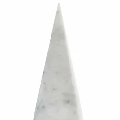 Cono Decorativo Grande in Marmo Bianco di Carrara Made in Italy - Connu