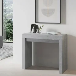 Consolle Allungabile a 300 cm con Supporto a 2 Gambe Made in Italy - Fantasma