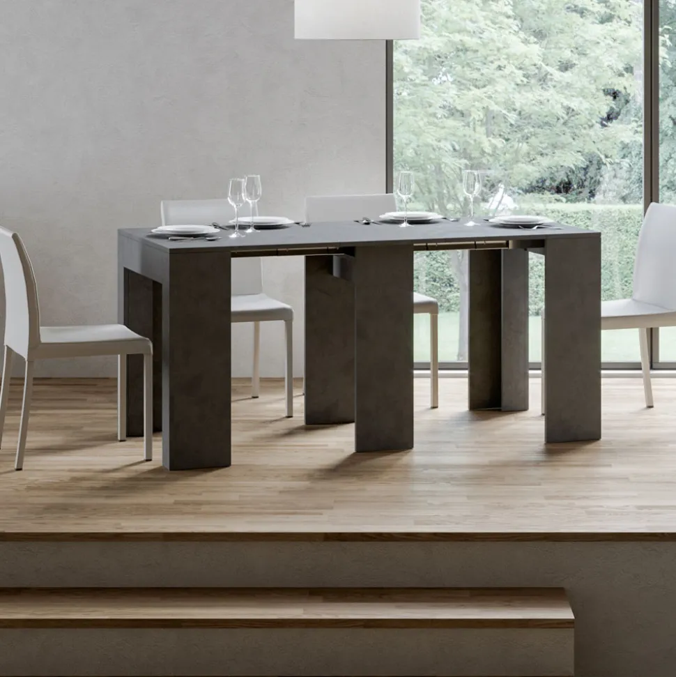 Consolle Allungabile a 299 cm con Allunghe Interne Made in Italy - Clessidra