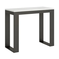 Consolle Allungabile a 300 cm con Telaio Antracite e Legno Made in Italy - Fata