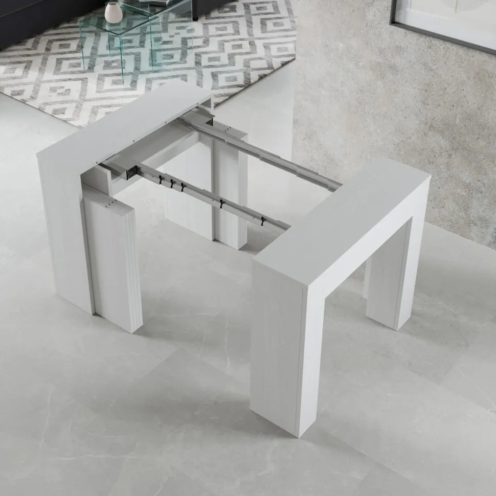 Consolle Allungabile a 307 cm in Microparticelle di Legno Made in Italy - Corona