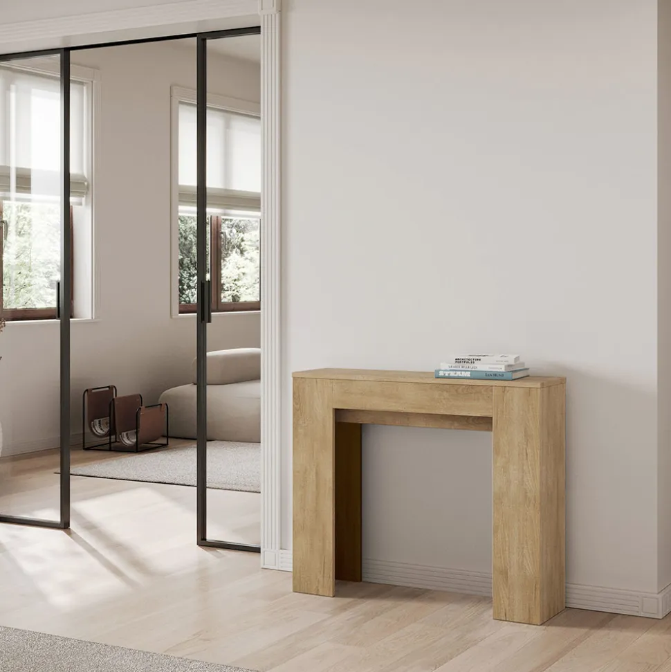 Consolle Allungabile a 181 cm in Pannelli di Nobilitato Made in Italy - Drago