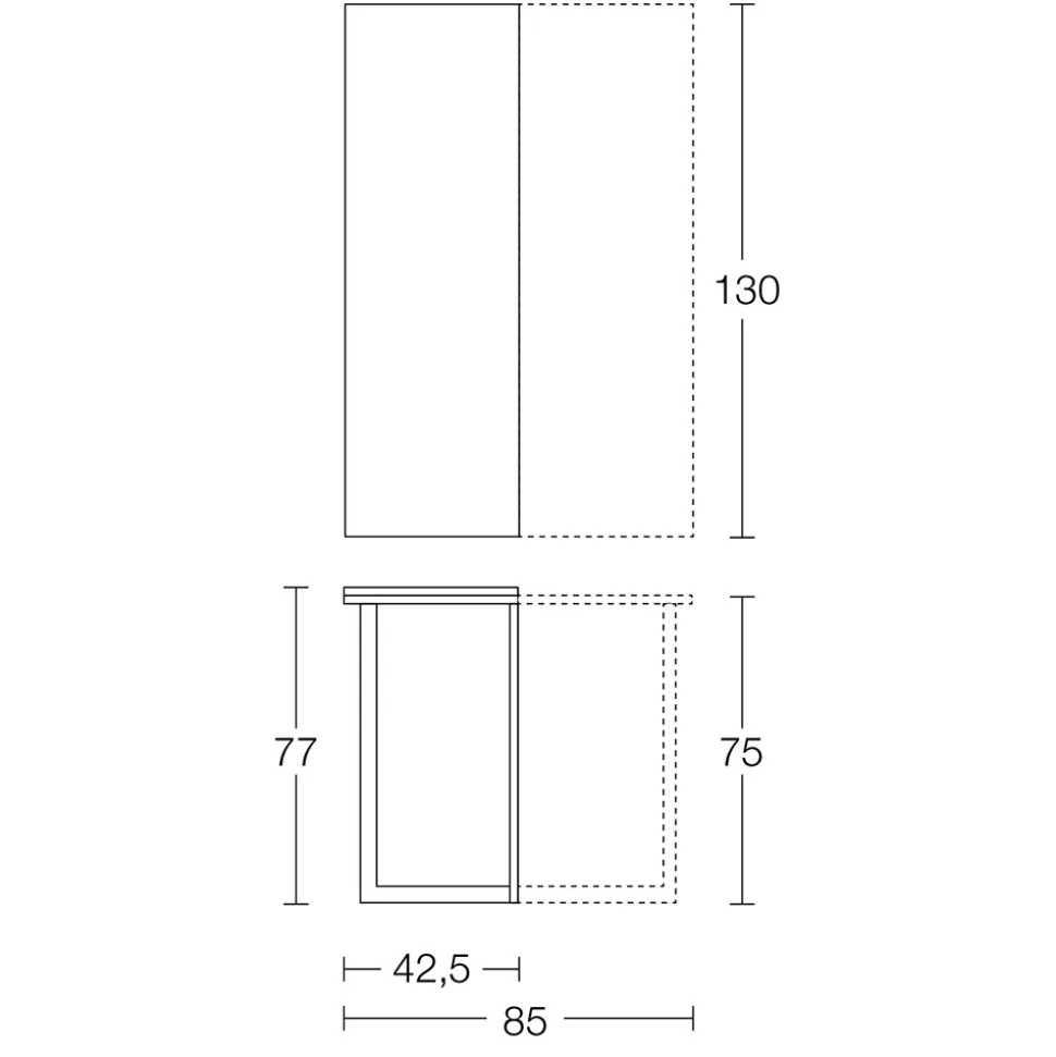 Consolle Allungabile 150 cm in Metallo e Nobilitato Made in Italy - Flap
