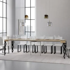 Consolle Allungabile con Gambe Moderne in Ferro Made in Italy - Palazzo