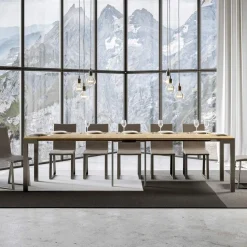 Consolle Allungabile di Design Moderno in Legno e Ferro Made in Italy – Never