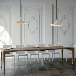 Consolle Allungabile Finitura Noce o Bianco Frassino Made in Italy - Folletto