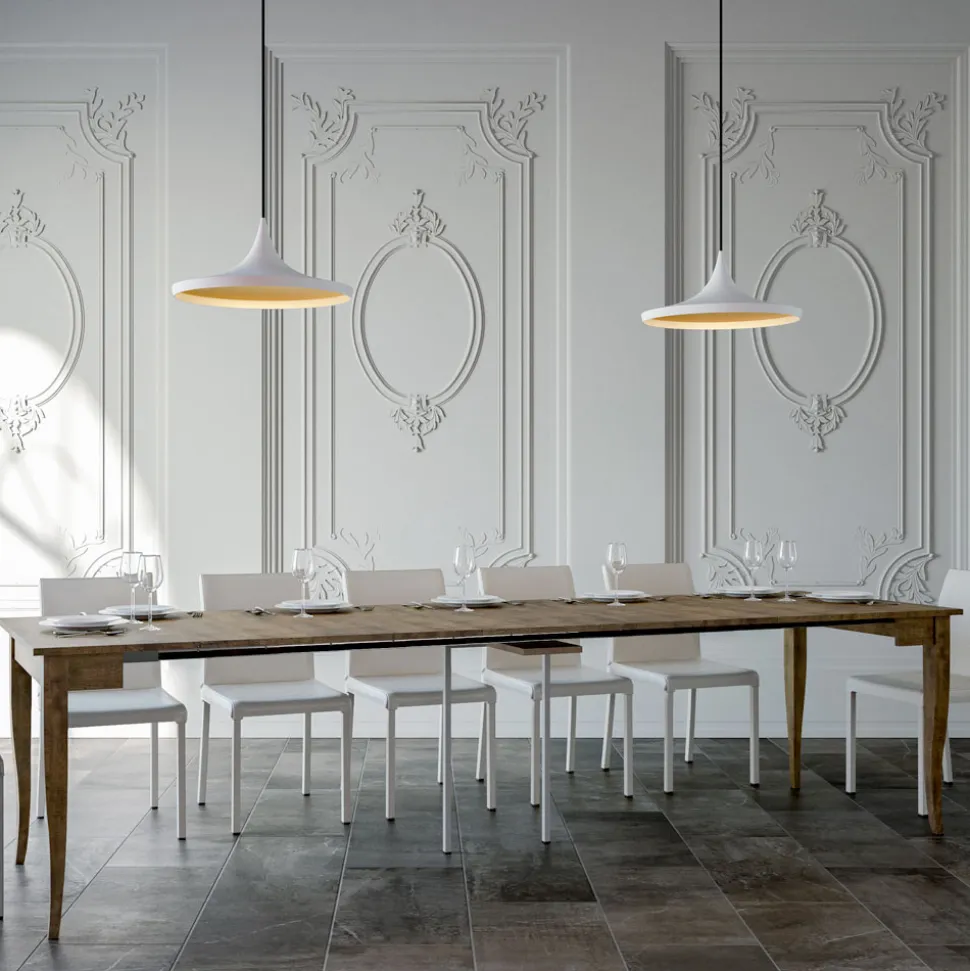 Consolle Allungabile Finitura Noce o Bianco Frassino Made in Italy - Folletto