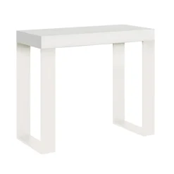 Consolle Allungabile Fino a 300 cm con Telaio Bianco Made in Italy - Tesoro