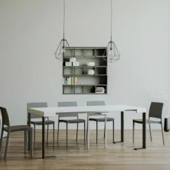 Consolle Allungabile Fino a 300 cm con Telaio Antracite Made in Italy - Gigante