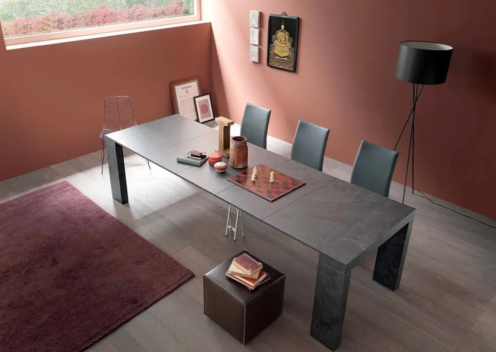 Consolle Allungabile Fino a 290 cm con Piano in Legno Made in Italy - Seregno