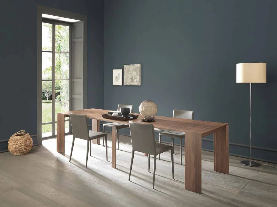 Consolle Allungabile Fino a 295 cm in Legno di Design Made in Italy - Temocle