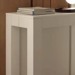 Consolle allungabile in nobilitato folding bianco poro aperto Bosa