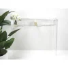Consolle a Muro in Plexiglass Trasparente Design a Pianoforte - Valeria
