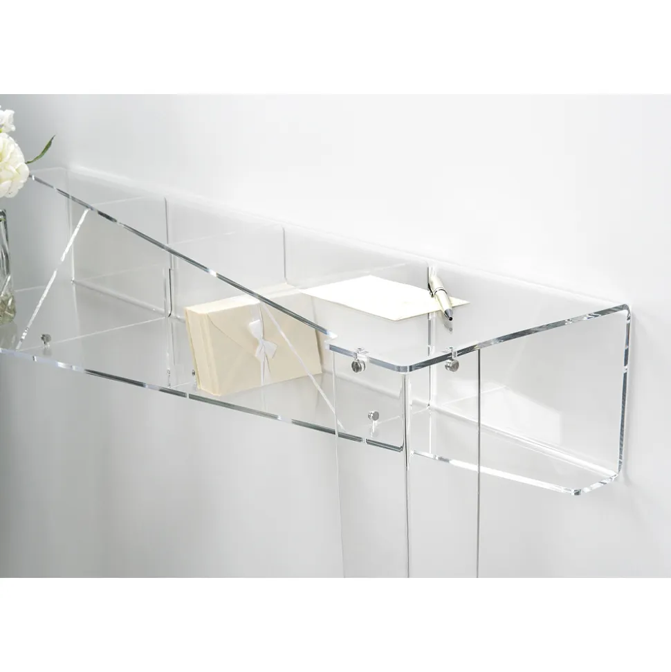 Consolle a Muro in Plexiglass Trasparente Design a Pianoforte - Valeria
