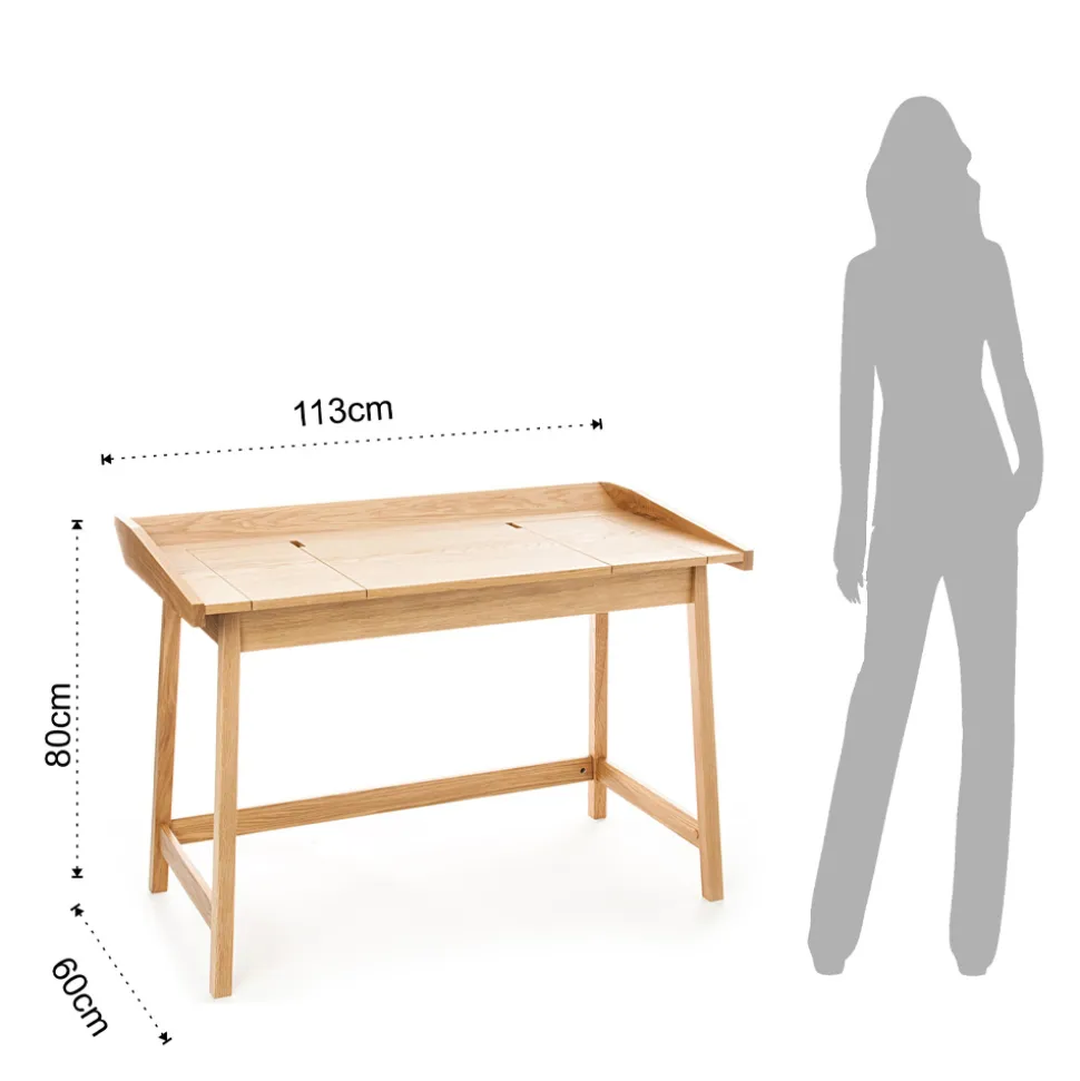 Consolle con Scrittoio Porta PC in MDF e Legno - Calcio