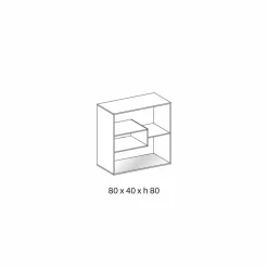 Consolle da Ingresso a Parete in Vetro Extrachiaro con Cassetto Laccato - Linzy