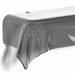 Consolle design moderno in plexiglass fumé trasparente drappeggiato Wish
