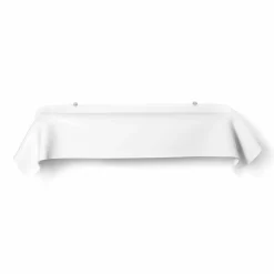 Consolle design moderno in plexiglass bianco drappeggiato Wish
