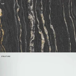 Consolle di Design con Piano in Marmo e Base in Vetro Made in Italy - Molino