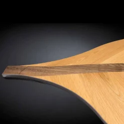 Consolle di design impiallacciata rovere e noce artigianale Fenice