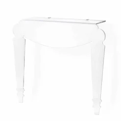 Consolle di design in plexiglass trasparente prodotta in Italia,Africo