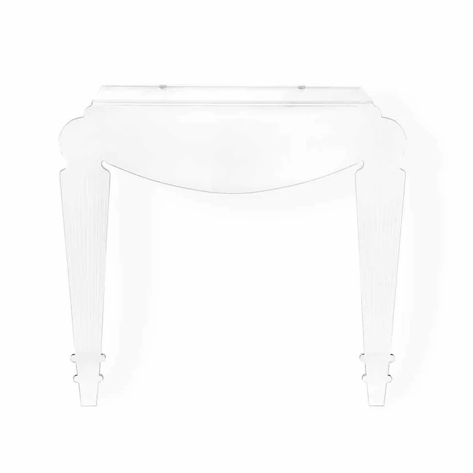 Consolle di design in plexiglass trasparente prodotta in Italia,Africo