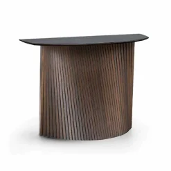 Consolle di Lusso in Legno con Piano in Gres Marmo Made in Italy - Oxide