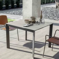 Consolle Estensibile da Esterno con Base in Metallo e Piano in Hpl - Aghetto