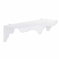 Consolle fissa a muro colore bianco di design Bianca, made in Italy