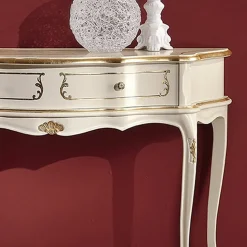 Consolle Ingresso Classica in Legno con 1 Cassetto Made in Italy - Leonor