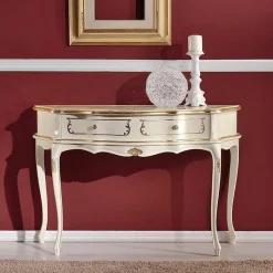 Consolle Ingresso Classica in Legno con 1 Cassetto Made in Italy - Leonor