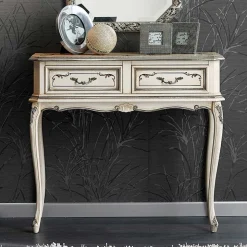 Consolle Ingresso Classica in Legno con Cassetti Made in Italy - Richard