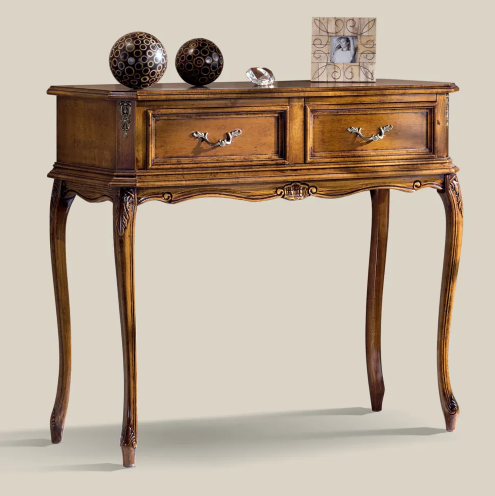 Consolle Ingresso Classica in Legno con Cassetti Made in Italy - Richard