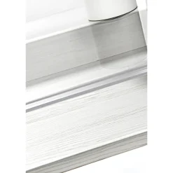 Consolle in Plexiglass Trasparente con Ripiano in Legno di Design - Carducci