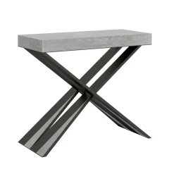 Consolle Moderna Allungabile a 300 cm con Telaio Antracite Made in Italy - Avventura