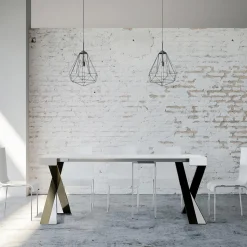 Consolle Moderna Allungabile a 300 cm con Telaio Antracite Made in Italy - Avventura