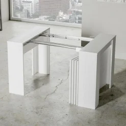 Consolle Moderna Allungabile 296 cm in Legno Nobilitato Made in Italy - Ariella